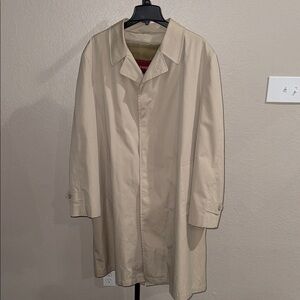 Gleneagles Overcoat Khaki Tench Coat with Removable Fleece Liner